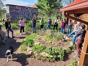 Conversation circle about permaculture