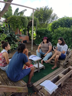 Roda de conversa na Horta