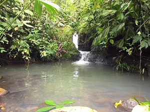 natural pool in one of the small rivers