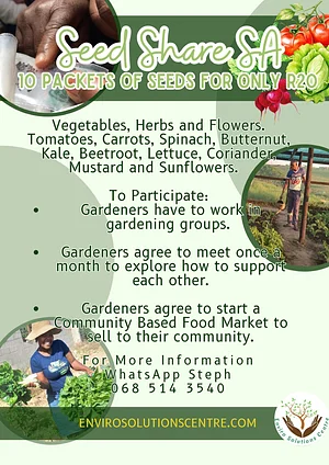 Seed Share SA is our flagship programme aimed at supporting more people become gardeners so they can grow more food for thems...