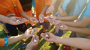 Vivência artística pedagógica com crianças da Escola Municipal